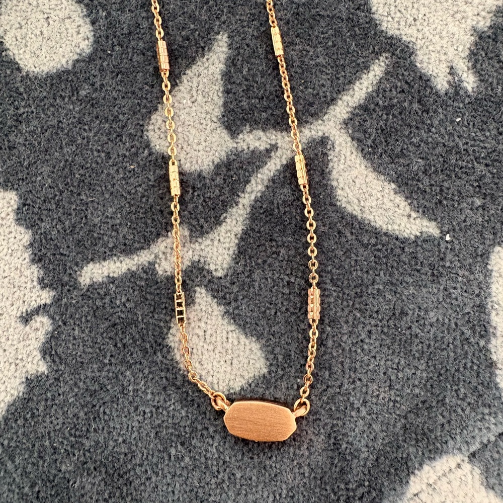 Kendra Scott Rose Gold Mini Elisa Necklace